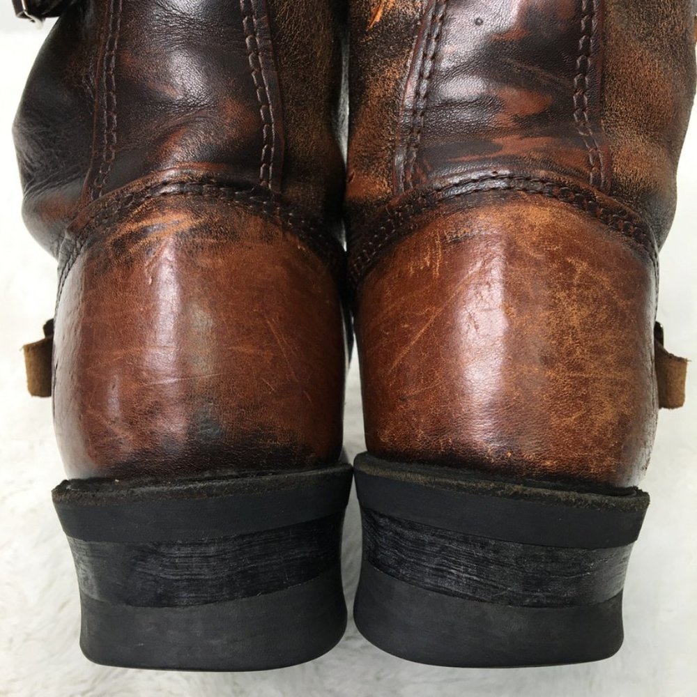 FRYE Women's Pull On Brown Leather Boots Size 8 - Picture 5 of 16
